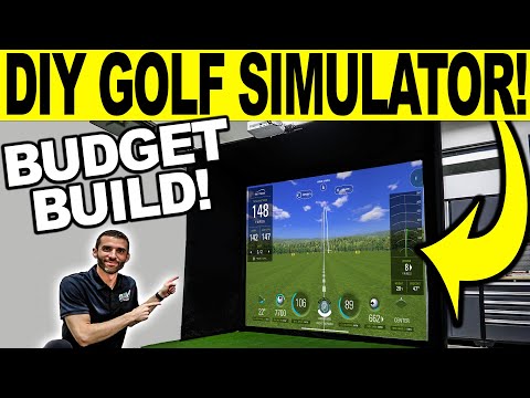 Home Golf Simulator - SEE MY NEW AFFORDABLE DIY SETUP! 2023 Updates! (Mevo+ &amp; SkyTrak Demo)