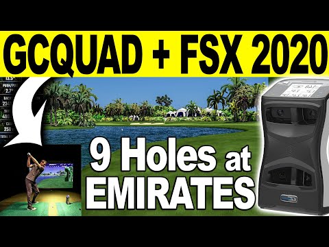 Foresight Sports GCQUAD - FSX 2020 Golf Simulator Review (Playing 9 Holes at Emirates)