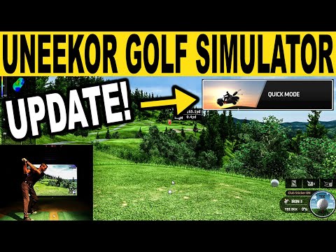 UNEEKOR GOLF SIMULATOR - REFINE &amp; REFINE+ SOFTWARE UPDATE REVIEW &amp; DEMO